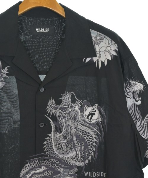 WILDSIDE YOHJI YAMAMOTO（ワイルドサイドヨウジヤマモト）カジュアルシャツ 黒 サイズ:3(M位) メンズ/2200714089027
