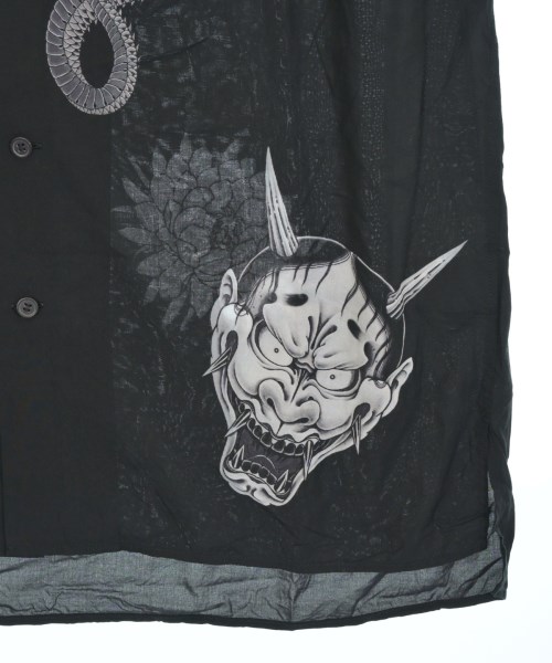 WILDSIDE YOHJI YAMAMOTO（ワイルドサイドヨウジヤマモト）カジュアルシャツ 黒 サイズ:3(M位) メンズ/2200714089027