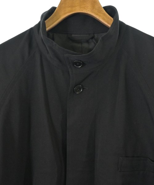 WILDSIDE YOHJI YAMAMOTO（ワイルドサイドヨウジヤマモト）ステンカラーコート 黒 サイズ:3(L位) メンズ/2200646531083