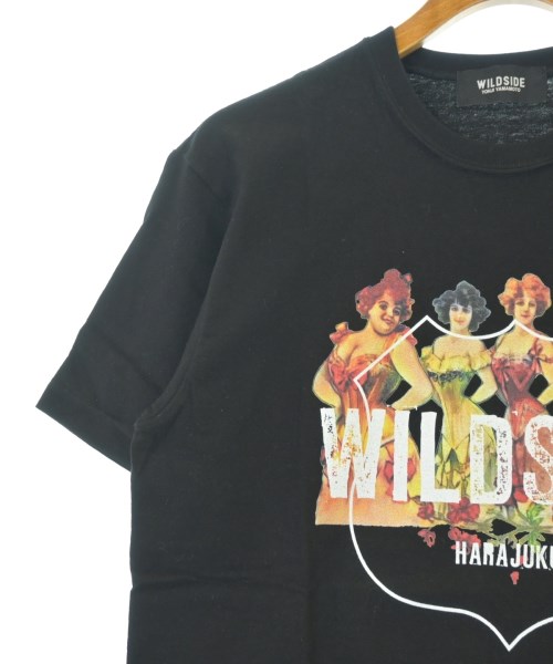 WILDSIDE YOHJI YAMAMOTO（ワイルドサイドヨウジヤマモト）Tシャツ・カットソー 黒 サイズ:3(L位) メンズ/2200636189553