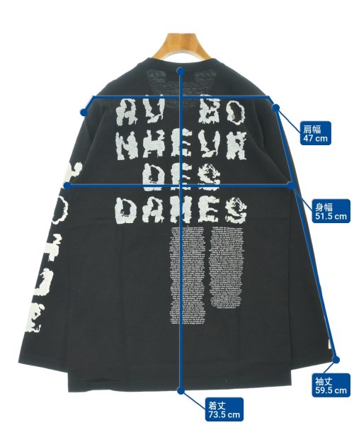 WILDSIDE YOHJI YAMAMOTO（ワイルドサイドヨウジヤマモト）Tシャツ・カットソー 黒 サイズ:3(L位) メンズ/2200636189638