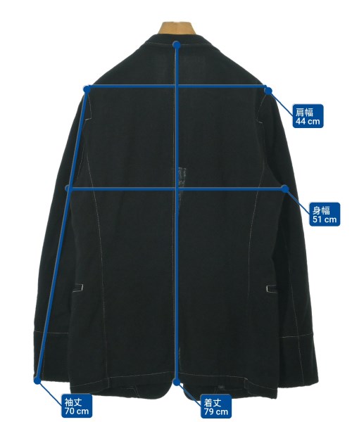 WILDSIDE YOHJI YAMAMOTO（ワイルドサイドヨウジヤマモト）ジャケット 黒 サイズ:3(L位) メンズ/2200640291013