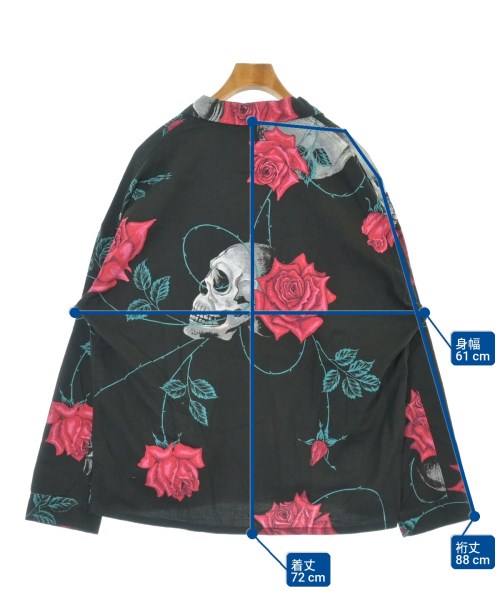 WILDSIDE YOHJI YAMAMOTO（ワイルドサイドヨウジヤマモト）カジュアルシャツ 黒 サイズ:M メンズ/2200651264068