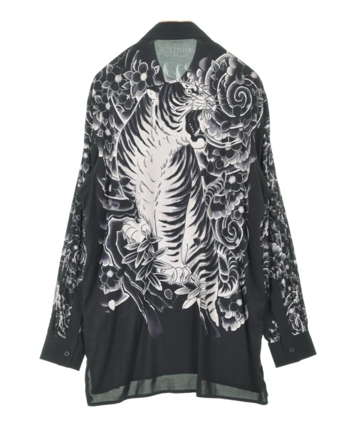 WILDSIDE YOHJI YAMAMOTO（ワイルドサイドヨウジヤマモト）カジュアルシャツ 黒 サイズ:3(M位) メンズ/2200720541137