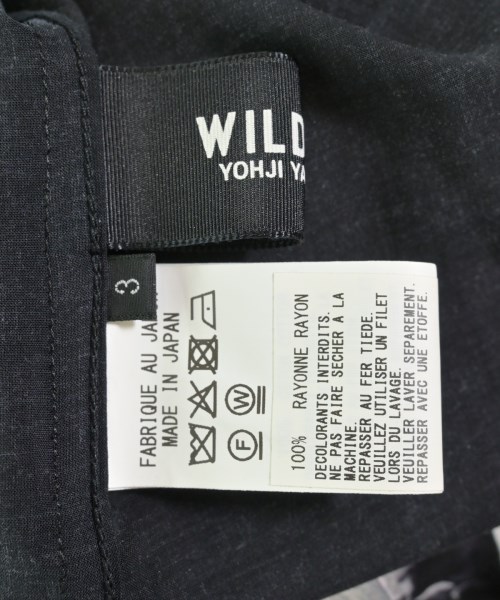 WILDSIDE YOHJI YAMAMOTO（ワイルドサイドヨウジヤマモト）カジュアルシャツ 黒 サイズ:3(M位) メンズ/2200720541137