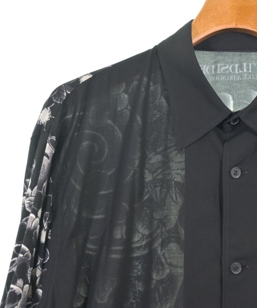 WILDSIDE YOHJI YAMAMOTO（ワイルドサイドヨウジヤマモト）カジュアルシャツ 黒 サイズ:3(M位) メンズ/2200720541137