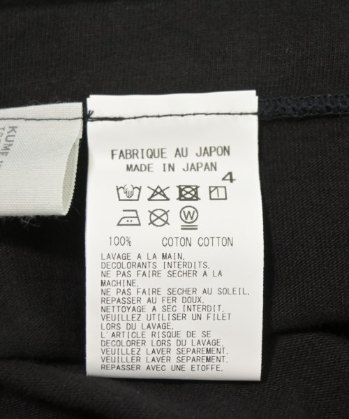 WILDSIDE YOHJI YAMAMOTO（ワイルドサイドヨウジヤマモト）Tシャツ・カットソー 黒 サイズ:4(XL位) メンズ/2200724553075