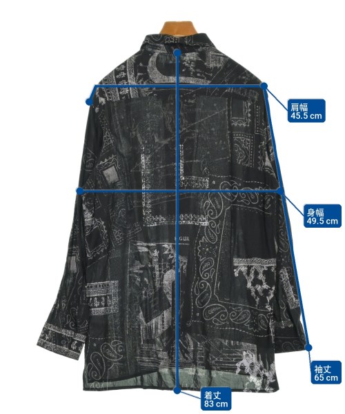 WILDSIDE YOHJI YAMAMOTO（ワイルドサイドヨウジヤマモト）カジュアルシャツ 黒 サイズ:3(M位) メンズ/2200725379049