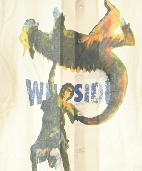WILDSIDE YOHJI YAMAMOTO（ワイルドサイドヨウジヤマモト）カジュアルシャツ 白 サイズ:3(L位) メンズ/2200689733017