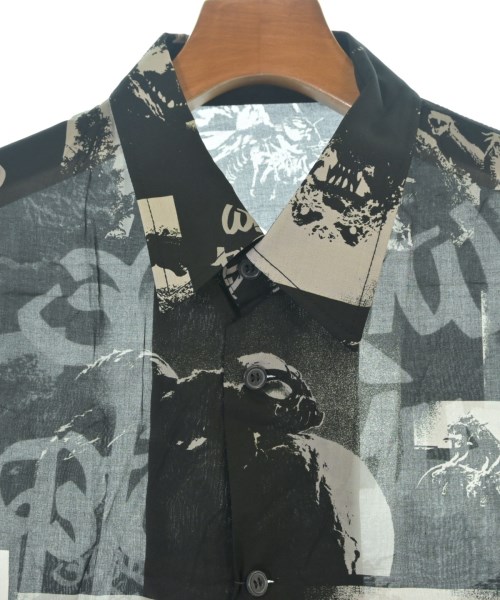 WILDSIDE YOHJI YAMAMOTO（ワイルドサイドヨウジヤマモト）カジュアルシャツ 黒 サイズ:3(L位) メンズ/2200689733048