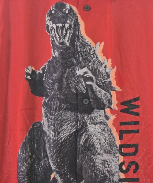 WILDSIDE YOHJI YAMAMOTO（ワイルドサイドヨウジヤマモト）カジュアルシャツ 赤 サイズ:3(L位) メンズ/2200689733055