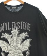 WILDSIDE YOHJI YAMAMOTO（ワイルドサイドヨウジヤマモト）Tシャツ・カットソー 黒 サイズ:3(L位) メンズ/2200689742019