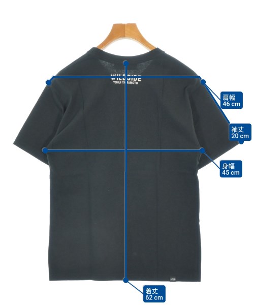 WILDSIDE YOHJI YAMAMOTO（ワイルドサイドヨウジヤマモト）Tシャツ・カットソー 黒 サイズ:2(M位) メンズ/2200687838066