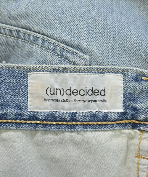 (un)decided（アンディサイデッド）デニムパンツ 青 サイズ:27(M位) レディース/2200663469116