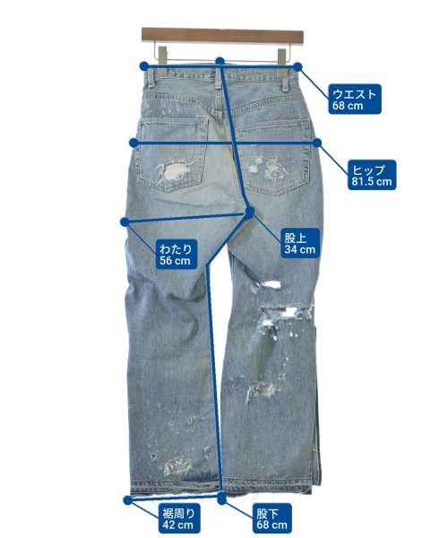 (un)decided（アンディサイデッド）デニムパンツ 青 サイズ:27(M位) レディース/2200663469116