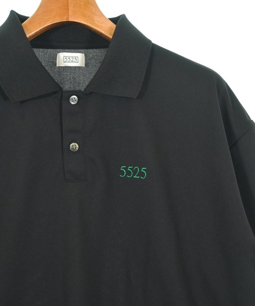 5525golf（ゴーゴーニーゴーゴルフ）ポロシャツ 黒 サイズ:L メンズ/2200680131126