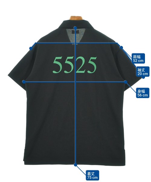 5525golf（ゴーゴーニーゴーゴルフ）ポロシャツ 黒 サイズ:L メンズ/2200680131126