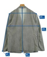 CK CALVIN KLEIN（シーケーカルバンクライン）テーラードジャケット グレー サイズ:2L メンズ/2200695173029