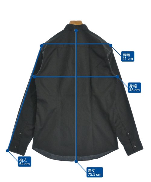 CK CALVIN KLEIN（シーケーカルバンクライン）カジュアルシャツ 黒 サイズ:S メンズ/2200671194079