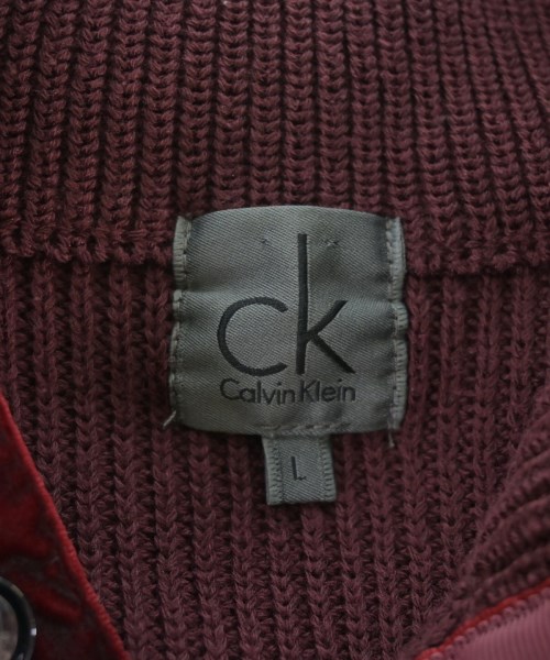 CK CALVIN KLEIN（シーケーカルバンクライン）ニット・セーター 赤 サイズ:L メンズ/2200689957086