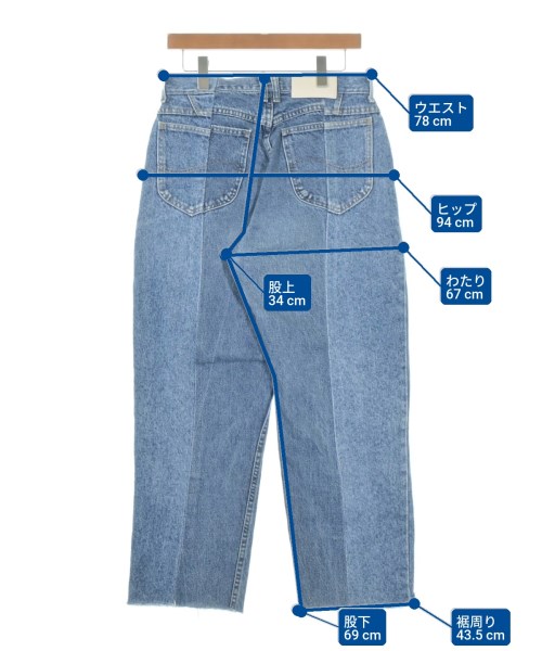 E.L.V. DENIM（イーエルヴィーデニム）デニムパンツ 青 サイズ:30(XL位