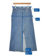 E.L.V. DENIM（イーエルヴィーデニム）ロング・マキシ丈スカート 青 サイズ:26(M位) レディース/2200722374061