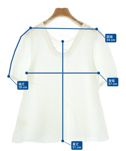 fiolily（フィオリリー）ブラウス 白 サイズ:F レディース/2200675613040