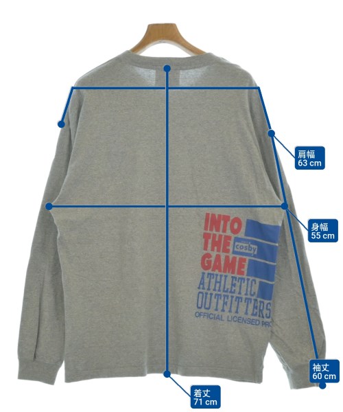 Gerry Cosby A+C（ジェリーコスビーエープラスシー）Tシャツ・カットソー グレー サイズ:XL メンズ/2200659902061