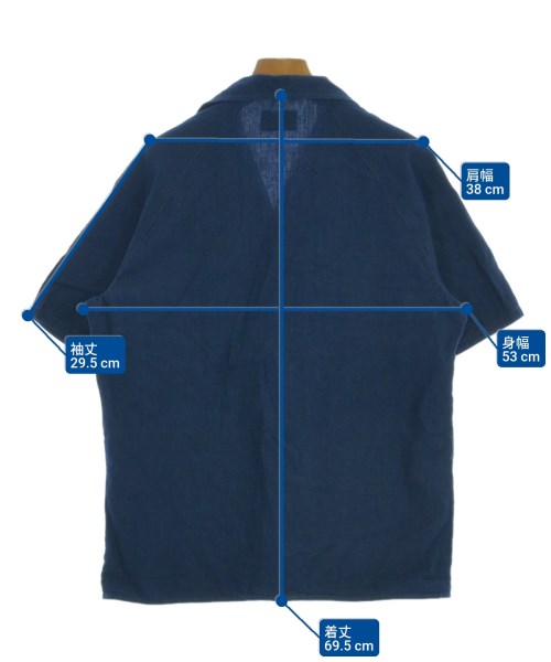 graphzero（グラフゼロ）カジュアルシャツ 紺 サイズ:M メンズ/2200647229071