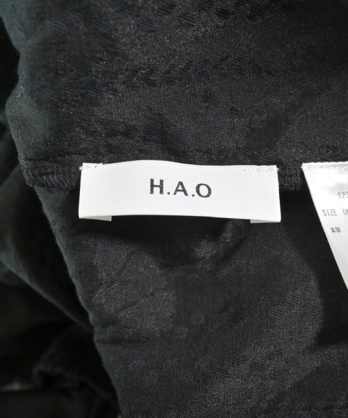H.A.O（ハオ）ブラウス 黒 サイズ:F レディース/2200611712301