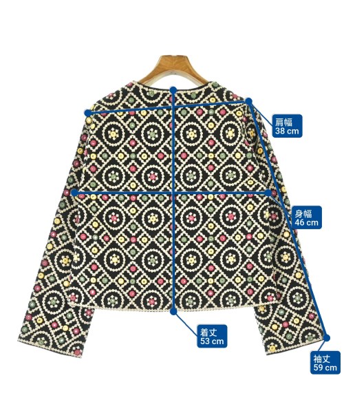 H.A.O（ハオ）ノーカラージャケット 黒 サイズ:F レディース/2200613111096