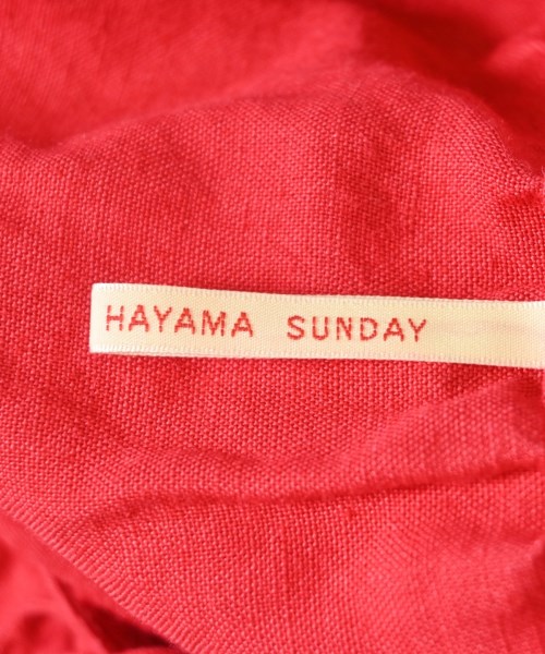 HAYAMA SUNDAY（ハヤマサンデー）カジュアルシャツ 赤 サイズ:F レディース/2200698969117