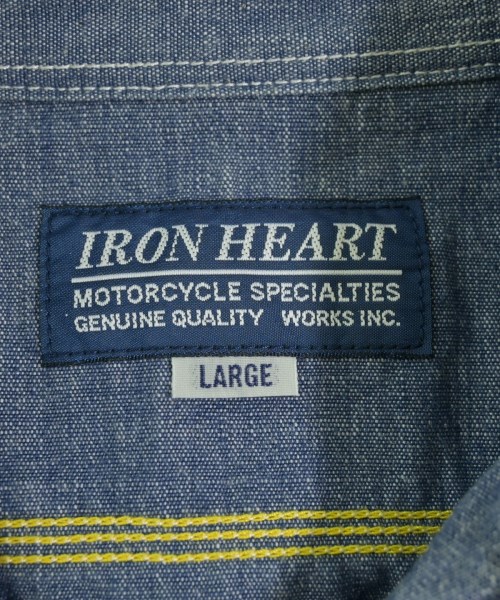 IRON HEART（アイアンハート）カジュアルシャツ 青 サイズ:L メンズ/2200733161025