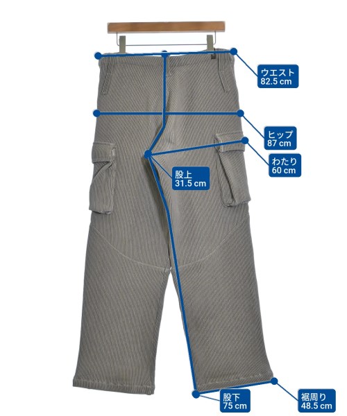 ISA BOULDER（イサボールダー）カーゴパンツ グレー サイズ:S メンズ/2200671130015