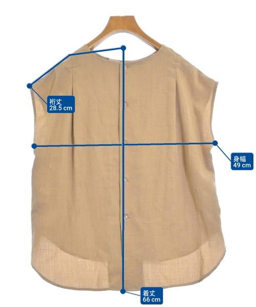 LE CERCLE par rope（ルセルクルパーロペ）ブラウス ベージュ サイズ:F レディース/2200630822036