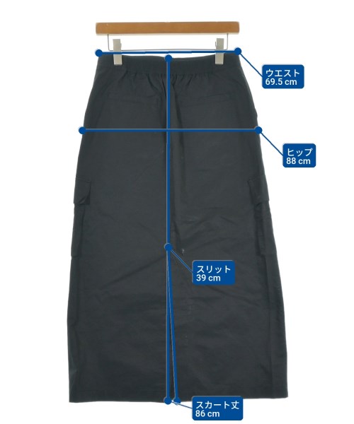 LE CERCLE par rope（ルセルクルパーロペ）ロング・マキシ丈スカート 黒 サイズ:F レディース/2200631474173