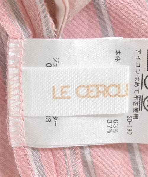 LE CERCLE par rope（ルセルクルパーロペ）シャツワンピース ピンク サイズ:F レディース/2200601059287