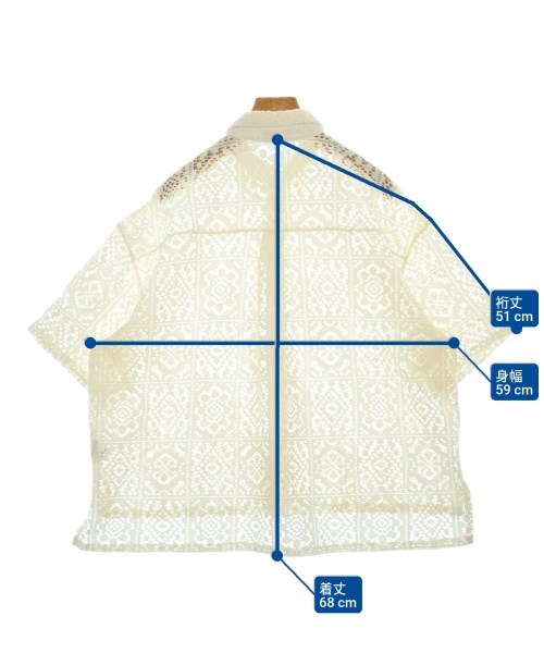 LE CERCLE par rope（ルセルクルパーロペ）カジュアルシャツ 黄 サイズ:F レディース/2200611191045