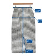 LE CERCLE par rope（ルセルクルパーロペ）ロング・マキシ丈スカート 白 サイズ:M レディース/2200668159012