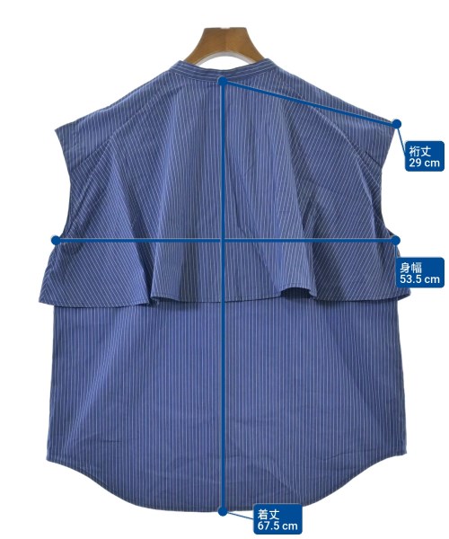 LE CERCLE par rope（ルセルクルパーロペ）カジュアルシャツ 青 サイズ:F レディース/2200666542090