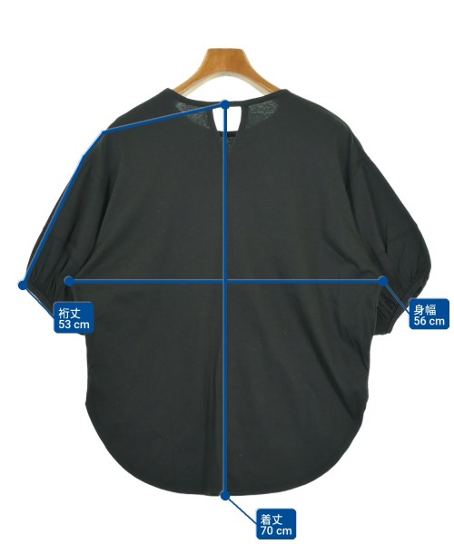 LE CERCLE par rope（ルセルクルパーロペ）Tシャツ・カットソー 黒 サイズ:F レディース/2200709829041
