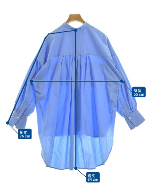 LE CERCLE par rope（ルセルクルパーロペ）カジュアルシャツ 青 サイズ:F レディース/2200662804031