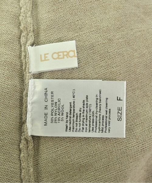 LE CERCLE par rope（ルセルクルパーロペ）ワンピース ベージュ サイズ:F レディース/2200661280027