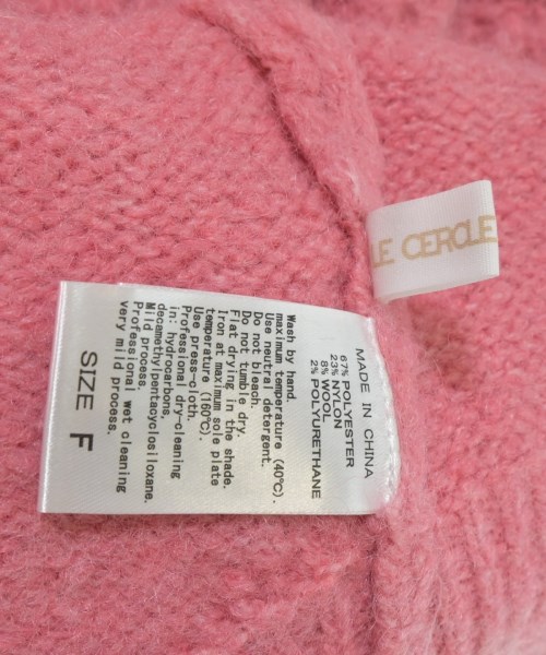LE CERCLE par rope（ルセルクルパーロペ）ニット・セーター ピンク サイズ:F レディース/2200663911011