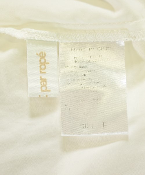 LE CERCLE par rope（ルセルクルパーロペ）カジュアルシャツ 白 サイズ:F レディース/2200724777037