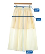 LE CERCLE par rope（ルセルクルパーロペ）ロング・マキシ丈スカート 白 サイズ:F レディース/2200723691112