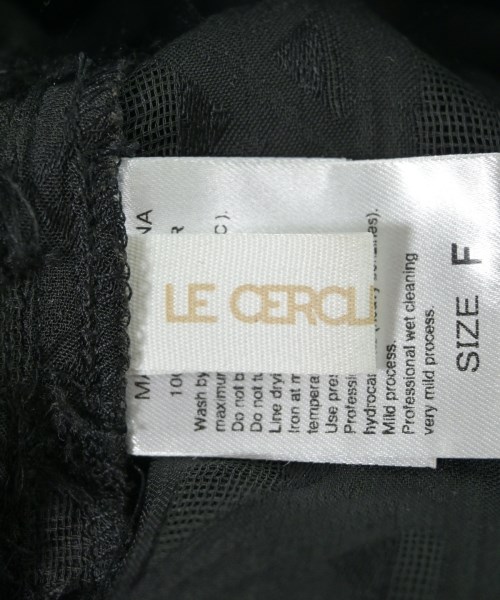 LE CERCLE par rope（ルセルクルパーロペ）カジュアルシャツ 黒 サイズ:F レディース/2200728595583