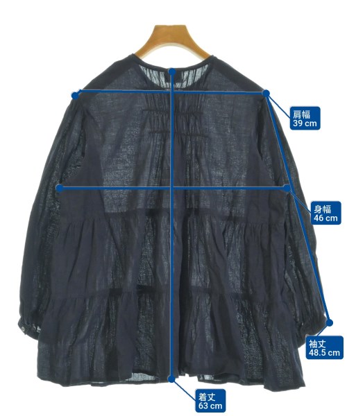 Lene（レネ）ブラウス 紺 サイズ:F レディース/2200678674062