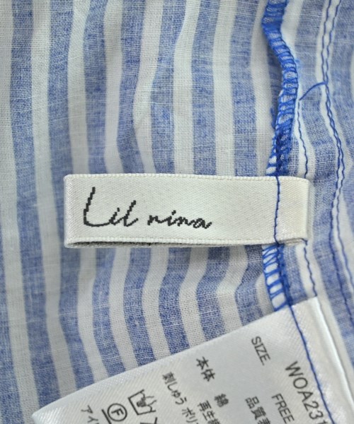lil nina（リルニーナ）シャツワンピース 青 サイズ:F レディース/2200610062018