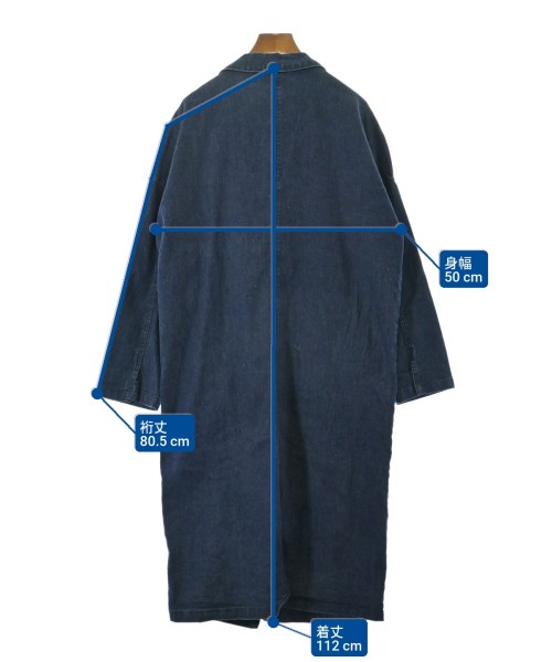 lil nina（リルニーナ）チェスターコート 青 サイズ:M レディース/2200665395086